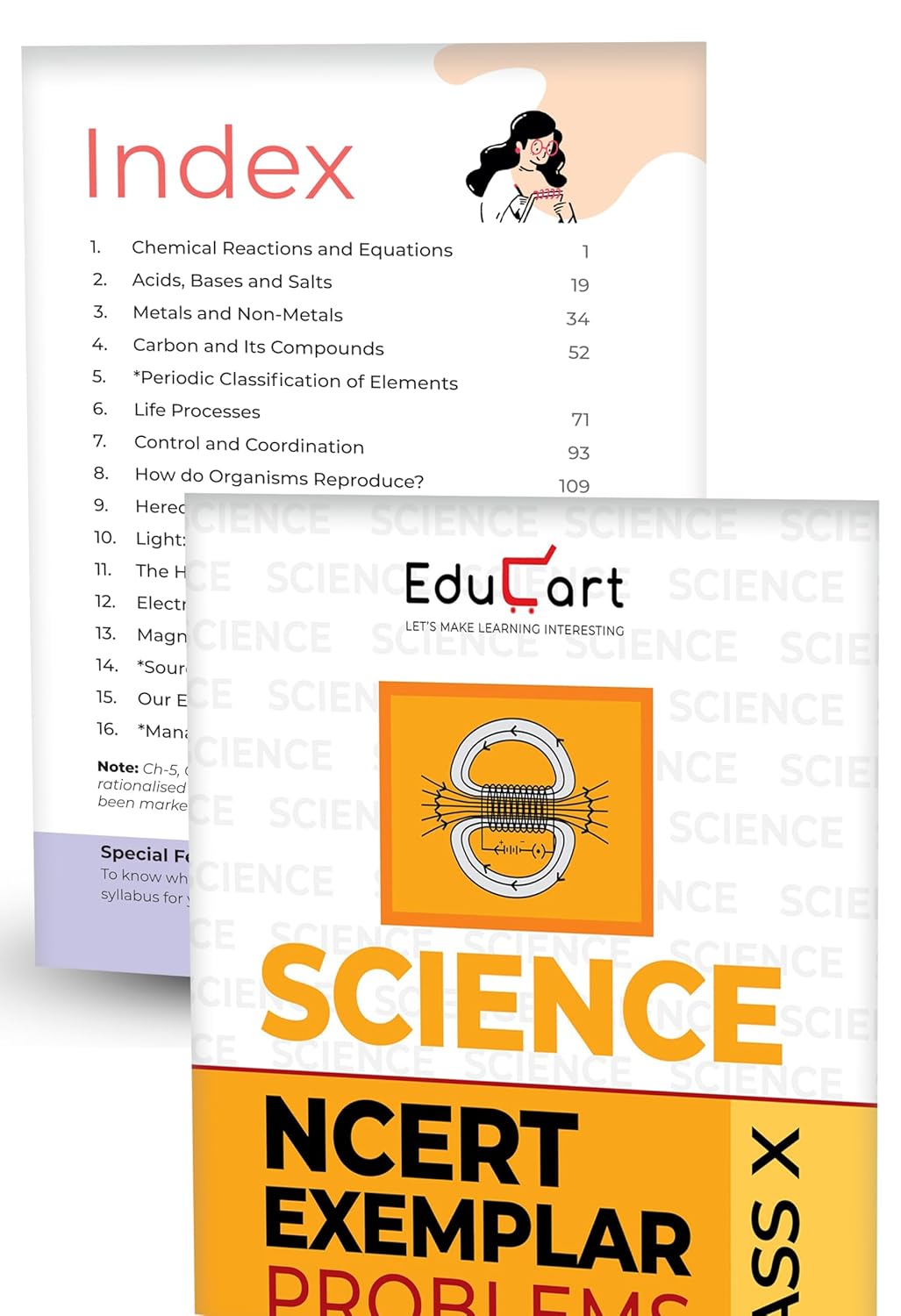 Educart NCERT Exemplar Class 10 Science & Mathematics 2026 Problems Solutions (For 2026-27 Board Exam) - Image 3