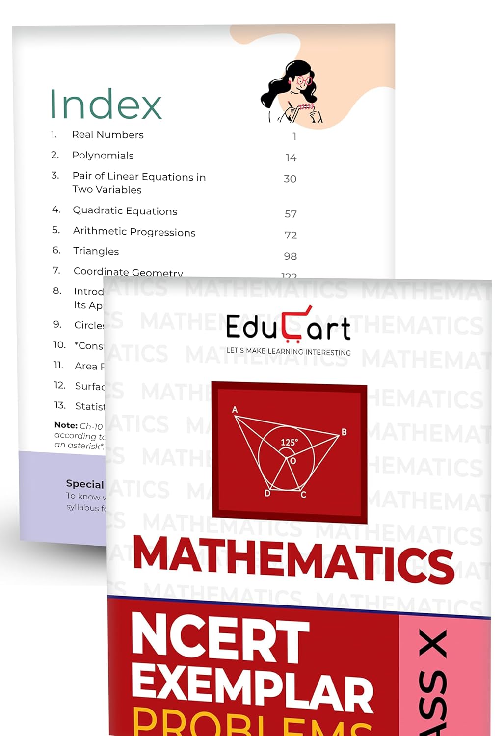 Educart NCERT Exemplar Class 10 Science & Mathematics 2026 Problems Solutions (For 2026-27 Board Exam) - Image 2