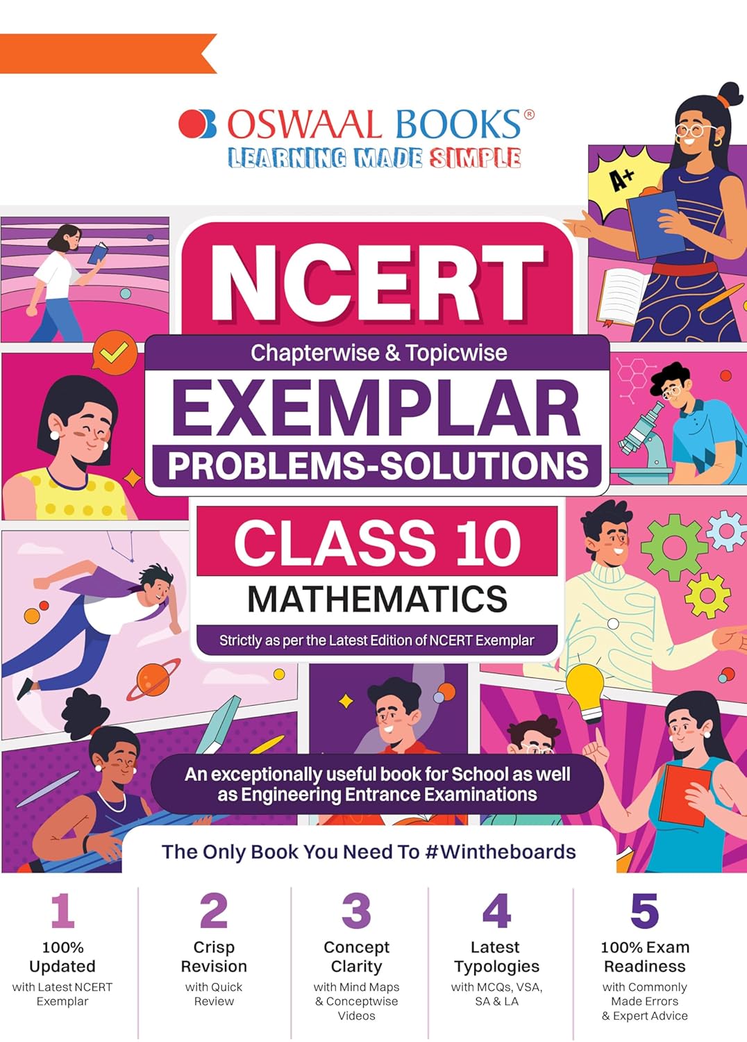 Oswaal NCERT Exemplar (Problems - Solutions) Class 10 Mathematics Book (For Latest Exam)
