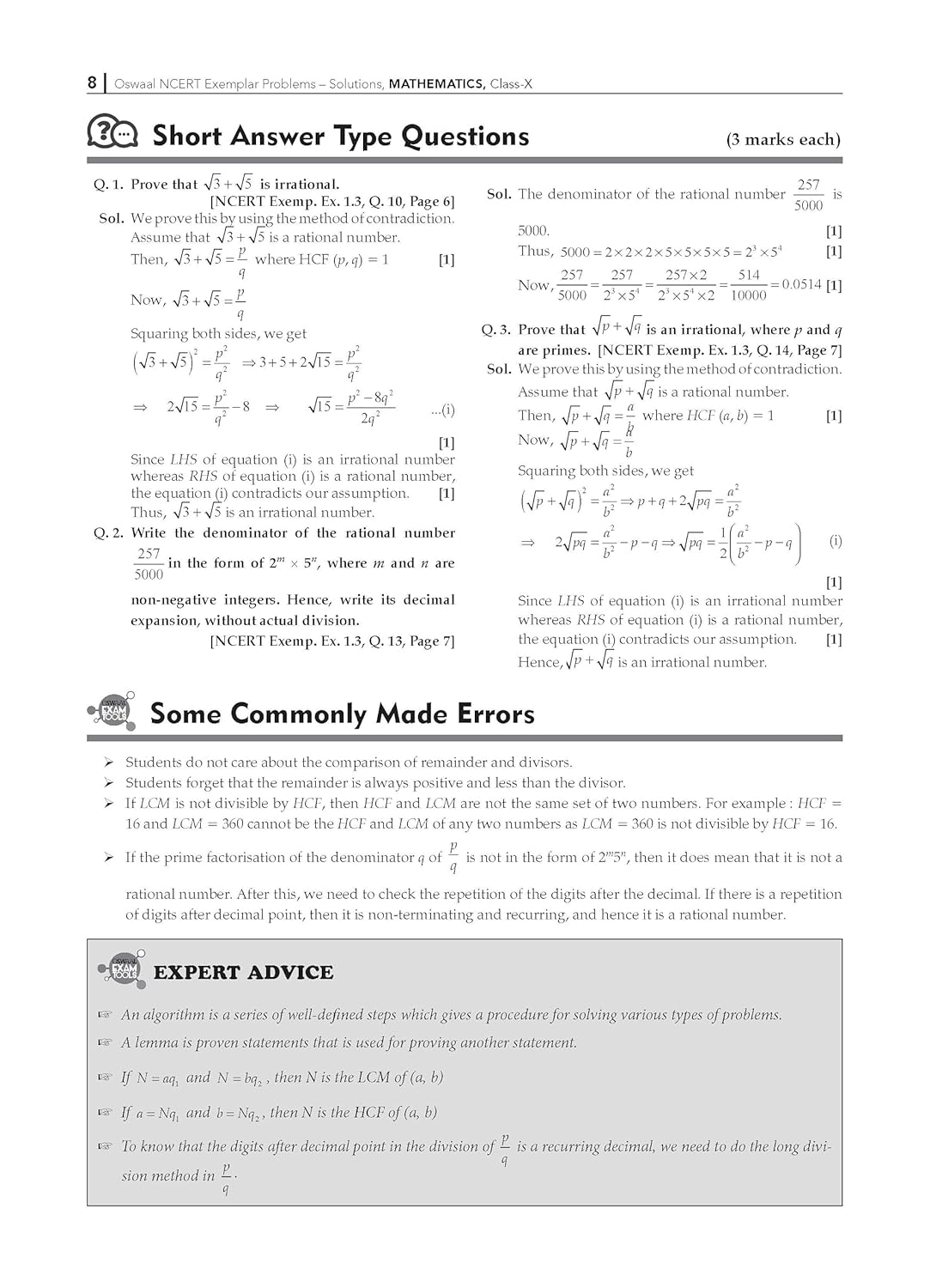 Oswaal NCERT Exemplar (Problems - Solutions) Class 10 Mathematics Book (For Latest Exam) - Image 4