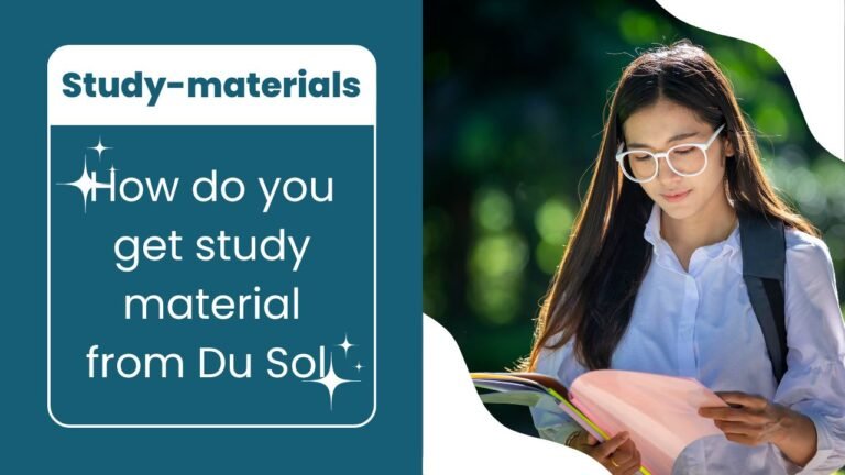 DU SOL study material