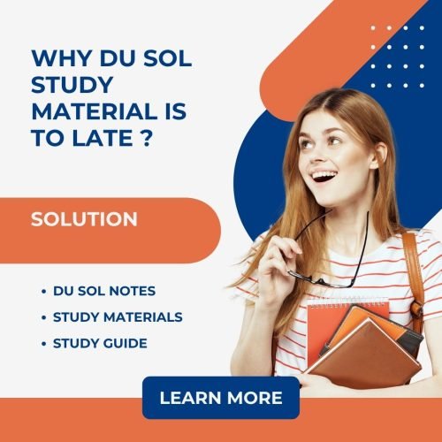 why du sol study material is so late for delivery ?