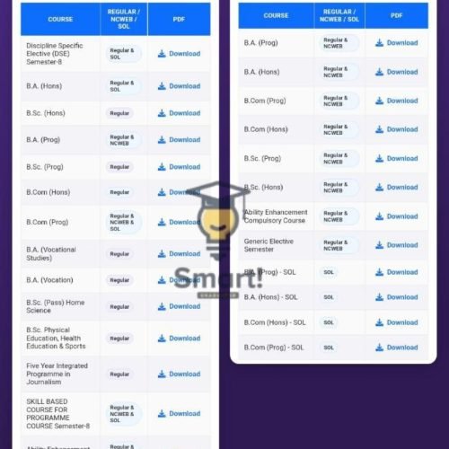 DU SOL Released Final Datesheet of May-June Exam in 2026